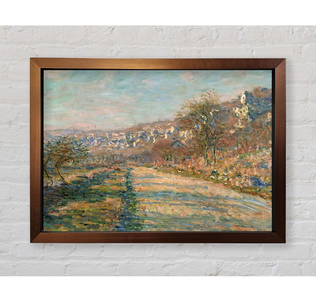 Straße von La Roche-Guyon von Claude Monet - Einzelne Bilderrahmen Kunstdrucke