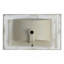 Plateau de meuble-lavabo en céramique 30 po, P 29,9 po x l 18,3 po x H 6,7 po, blanc brillant (seulement le lavabo) (n'inclut que le lavabo de salle de bain)