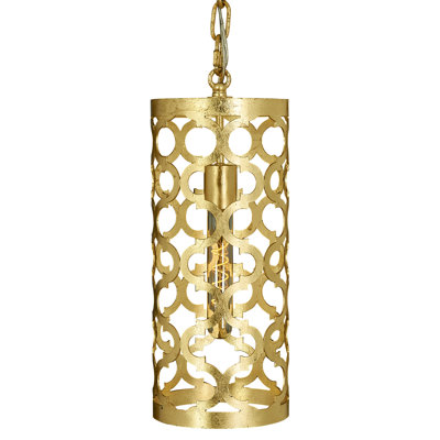 Quatrefoil 1 - Light Lantern Cylinder Pendant