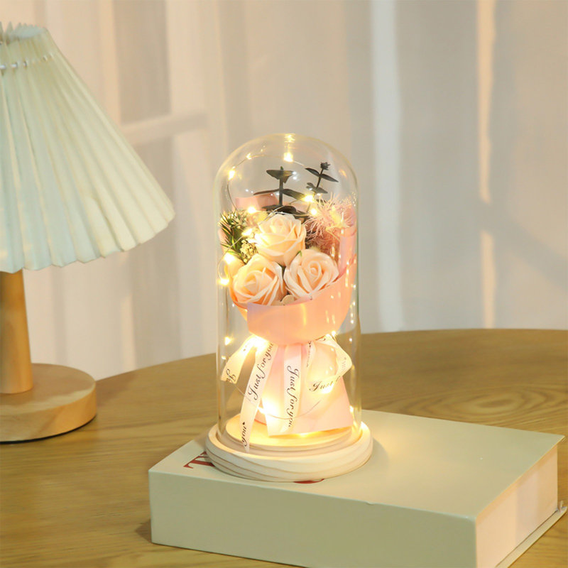 Mini-lampe d'ambiance pour la maison, Rose Gold