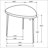 Black 2-Piece Triangular Coffee And End Table Set