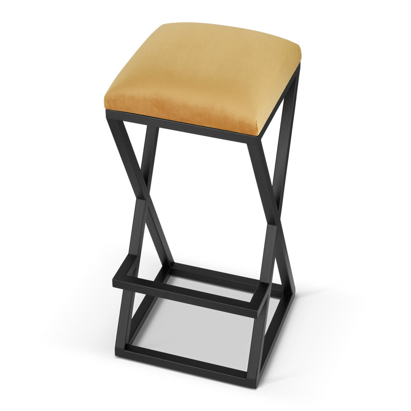 Malikhai Upholstered Counter Stool with Metal Frame