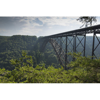 New River Bridge by John_Brueske - Wrapped Canvas Print