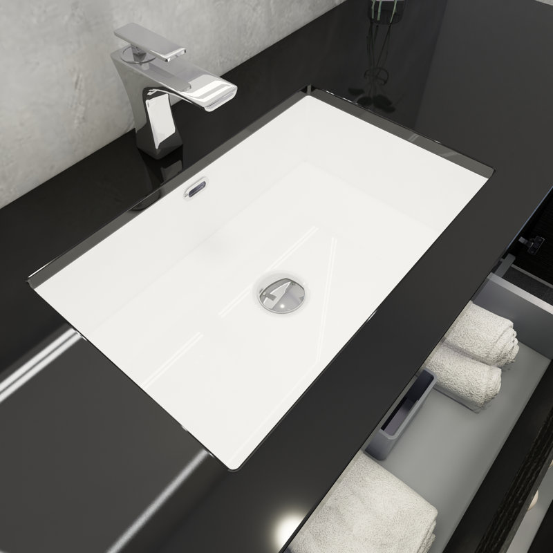 Castin 60" Wall-Mounted Single Bathroom Vanity Set, Rich Matt Black