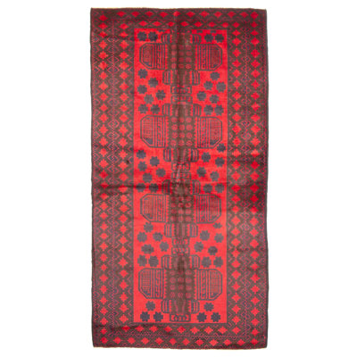 Teimani Red Rug 3'4" x 6'7"