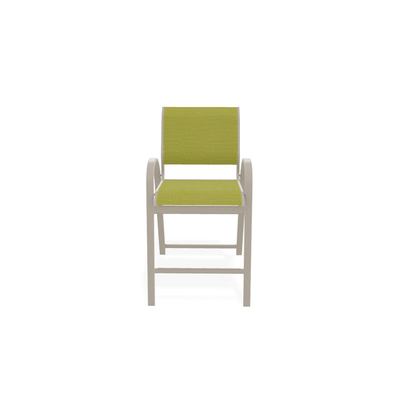 Tabouret de bar 42 po Holna, Désert texturé, Lime 38D Sunbrella®