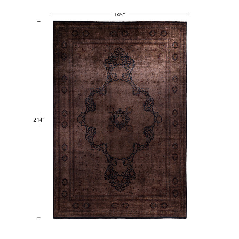 Overdyed One-of-a-Kind 12' 1" X 17' 10" Hand Knotted Area Rug