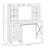 Farmhouse Computer Desk With Hutch And Cabinet, Home Office Desk With Storage, For Study,-1585539640