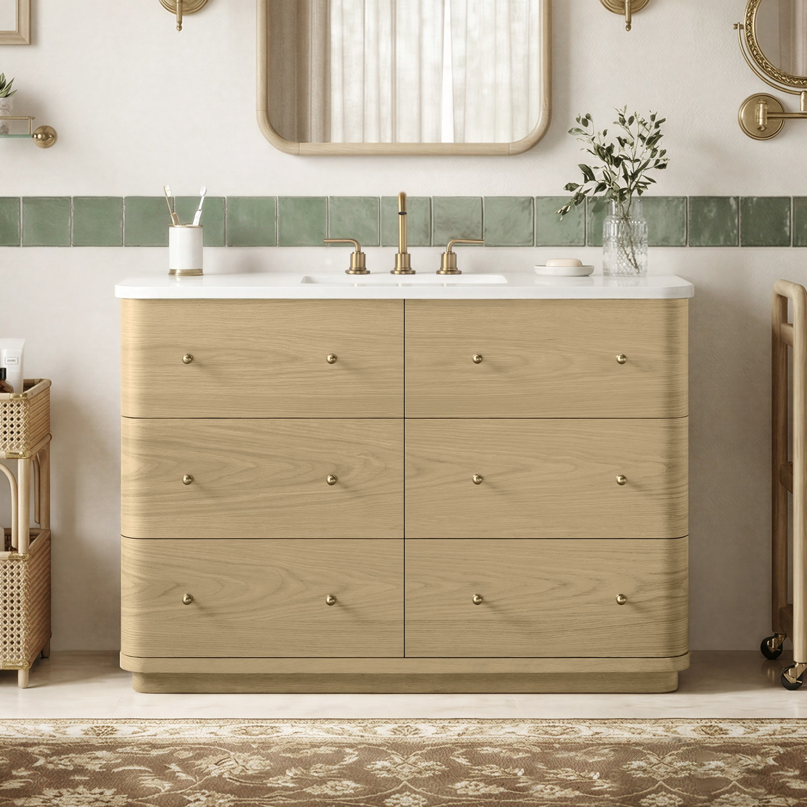 Saffi 48" Single Sink Bathroom Vanity