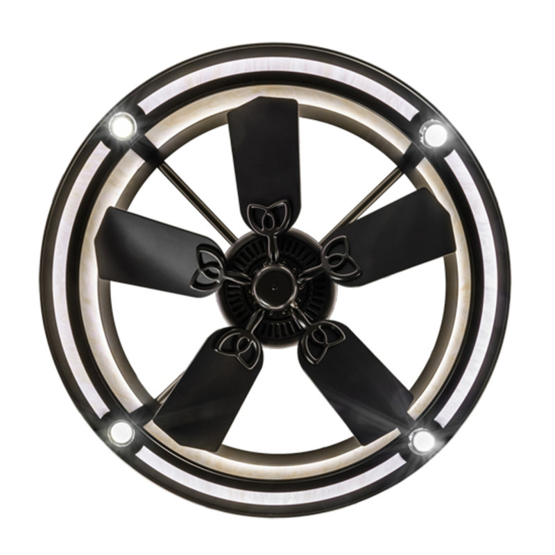 Mission LED Downrod Ceiling Fan