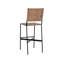 Almin Upholstered Stool with Metal Frame-1474041640
