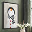 Festive Snowman II, reproduction encadrée - bois massif-1808826600-1808826602