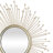 Metal Starburst Gold Wall Mirror Set