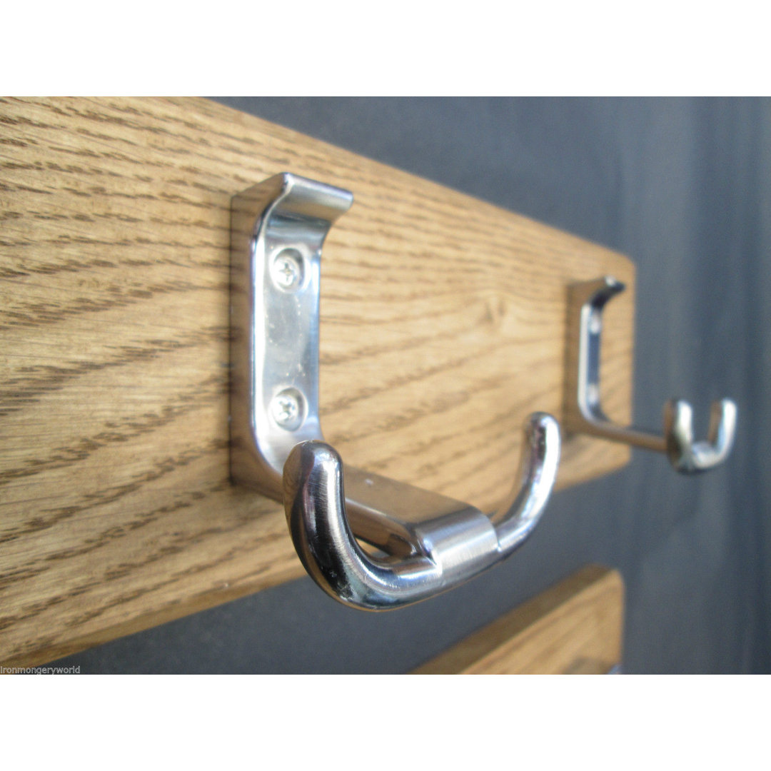 Solid Wood 7 - Hook Wall Mounted Coat Rack