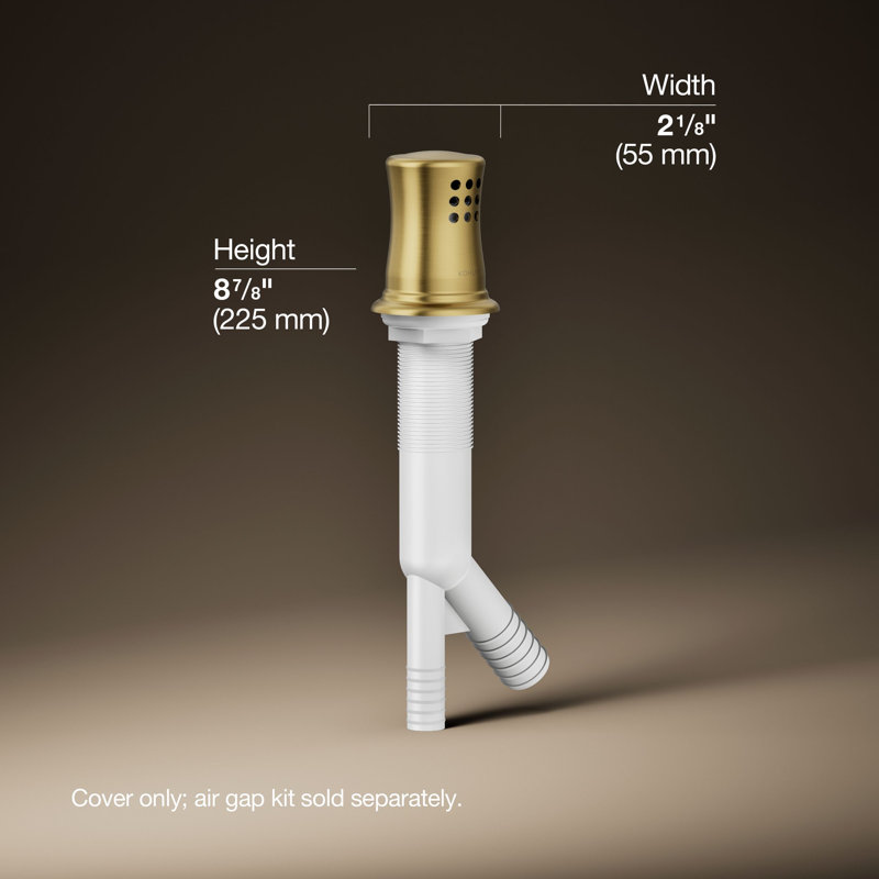 Air Gap Kit, Vibrant Brushed Moderne Brass