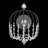 Voliere Crystal Wall Sconce - 7.25"D x 12.25"W x 17"H - Matte Black
