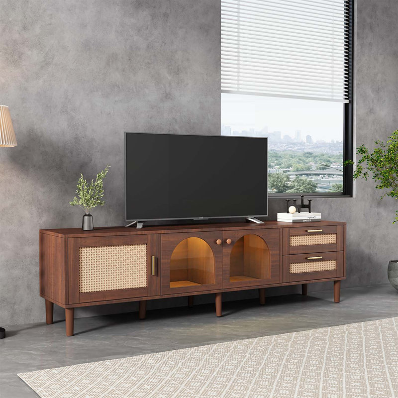 Meuble télé pour téléviseur de 80 à 80 ans, console média moderne