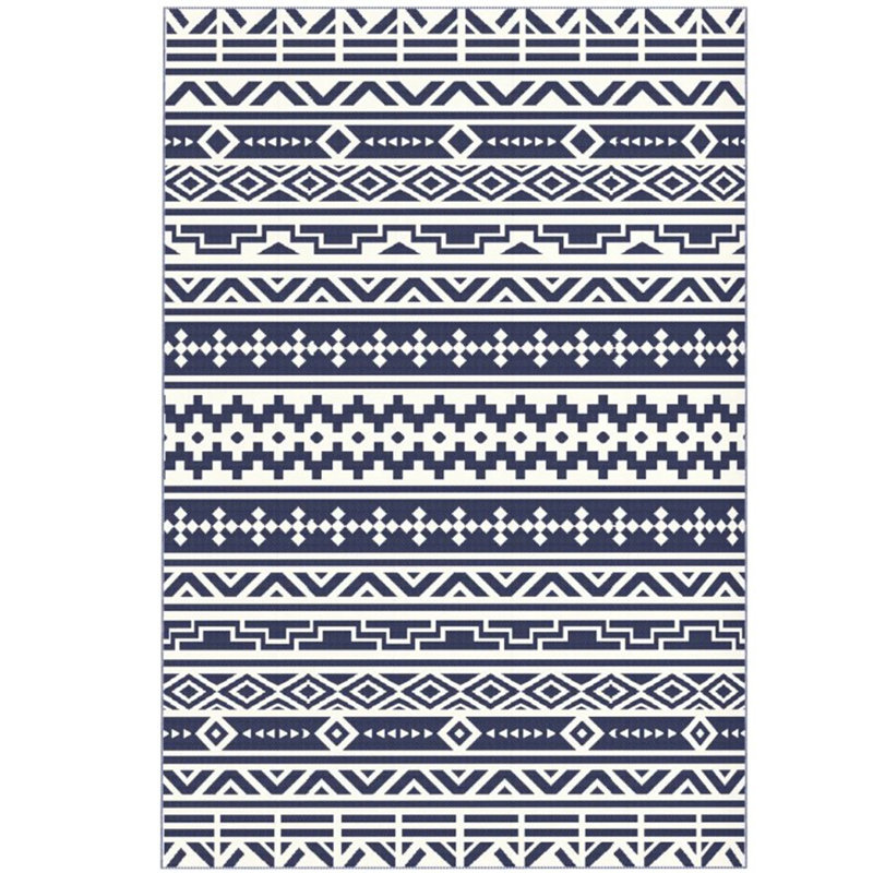 Geometric Style Reversible Outdoor Rug