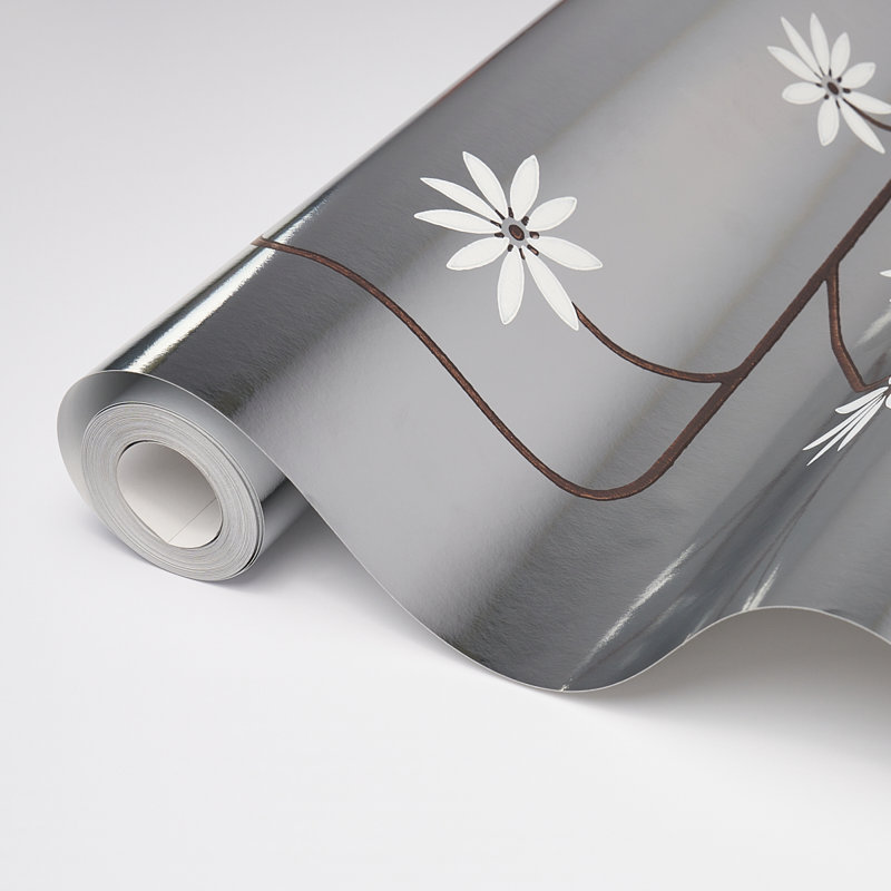 Schumacher x Neisha Crosland Hollywood Grape Wallpaper, Aluminum