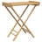 Vidaxl Folding Tray Table 27.8"X16.7"X31.5" Bamboo