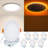 6in Color Adjustable LED Recessed Downlight with Night Light 6 Pack