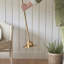 Burley Rechargeable Floor Lamp Base finished in Br Aged Brass