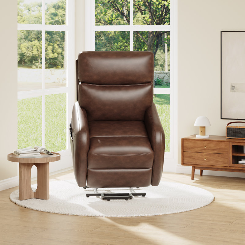 33'' Oversized Power Lift Recliner Chair With Heat & Massage – Dual Motor Electric Lift Assist, Super Soft Padding