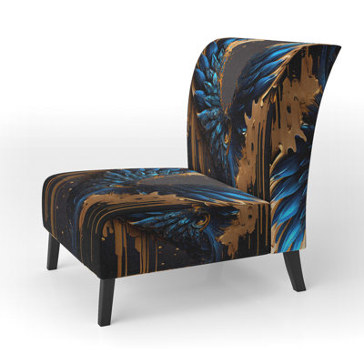 Upholstered Slipper Chair, Modern Aldus Accent Chair - Aldus