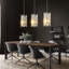 Ensemble de luminaires suspendus à hauteur réglable en cristal de style moderne chromé pour la cuisine, le salon et la salle à manger