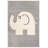 Burgan Animal Print Gray Area Rug-522295011