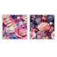 Coquillage coquillage Serenade V - motif tropical abstrait - ensemble de 2 carrés botaniques abstraits-1402373913-1402373918