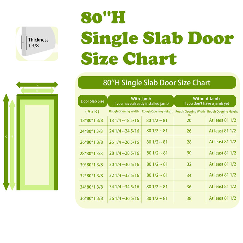 Porte standard en bois massif blanc 5 pièces, 28 po x 80 po, 1