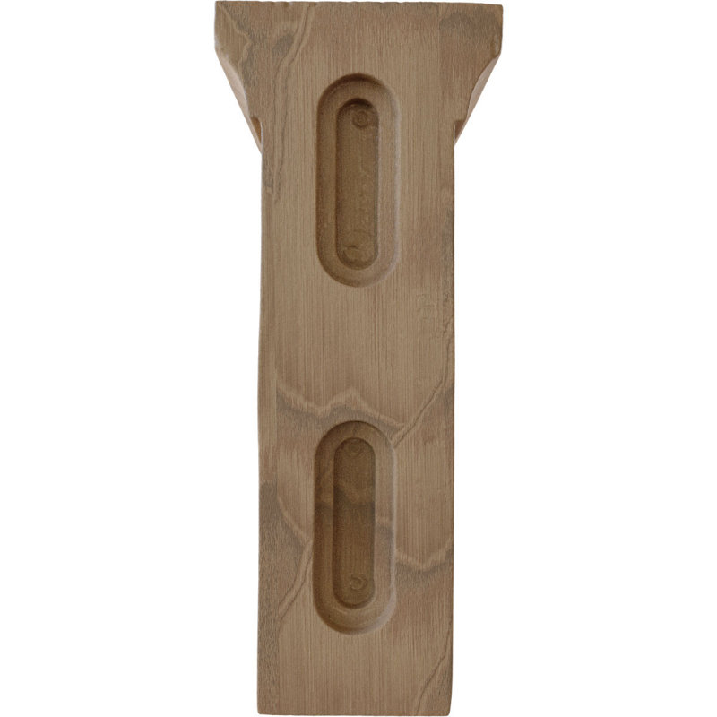 Support en bois Gomez, Acajou, H 6 po x l 2,5 po x P 4 po
