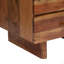 Table de chevet 6 tiroirs en naturel foncé-1975516151