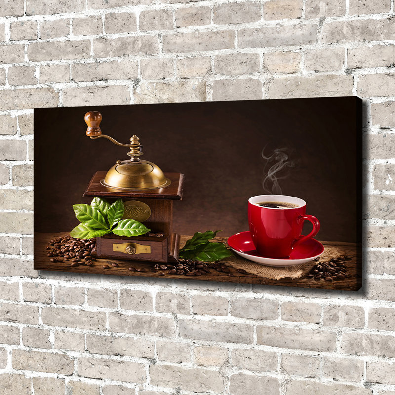 Coffee And Grinder - Wrapped Canvas Print, Canvas, 70cm H x 140cm W