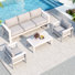 Brandtley 5-Person Metal Outdoor Seating Group With Cushions