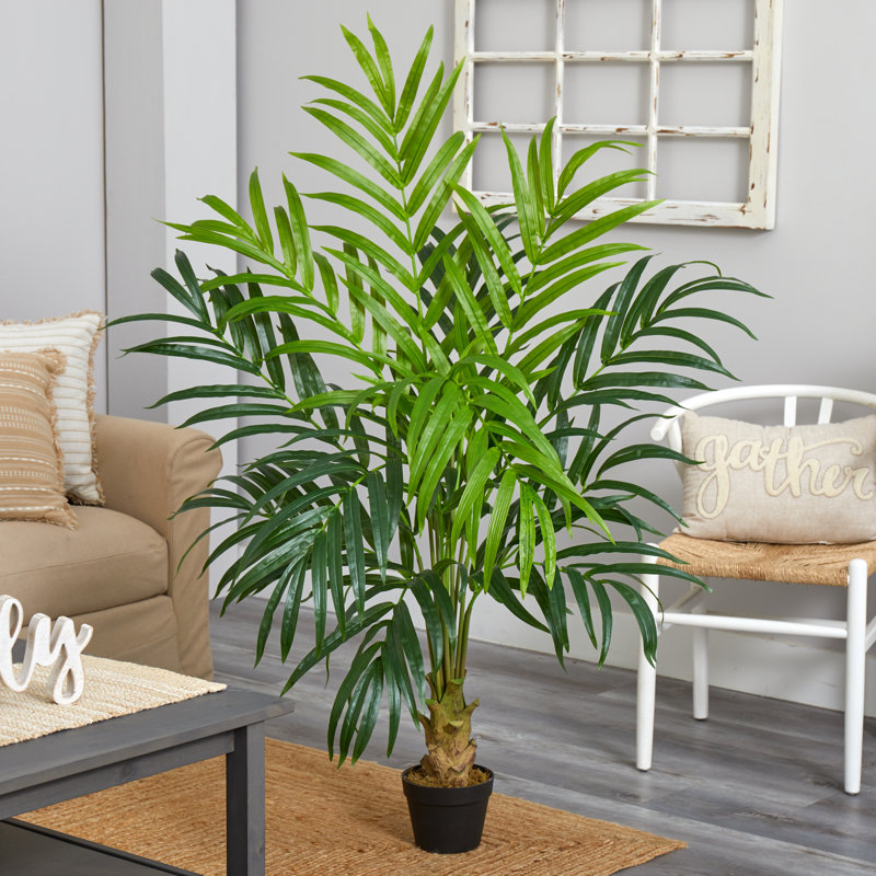 Arbre de palmier artificiel 52,5" dans un pot de fleurs