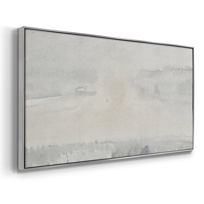 Série paysage - CDLxx - Toile tendue avec châssis encadré - Prêt à être accroché, Argent argent, H 21 po x l 41 po