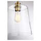 Cesaire Single Light Glass Semi Flush Mount