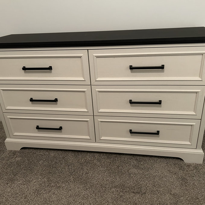 Lark Manor Ursula 52"W Farmhouse 6 Wide Drawer Dresser, Bedroom Chest of  Drawers With Anti-Tip Design & Reviews | Wayfair