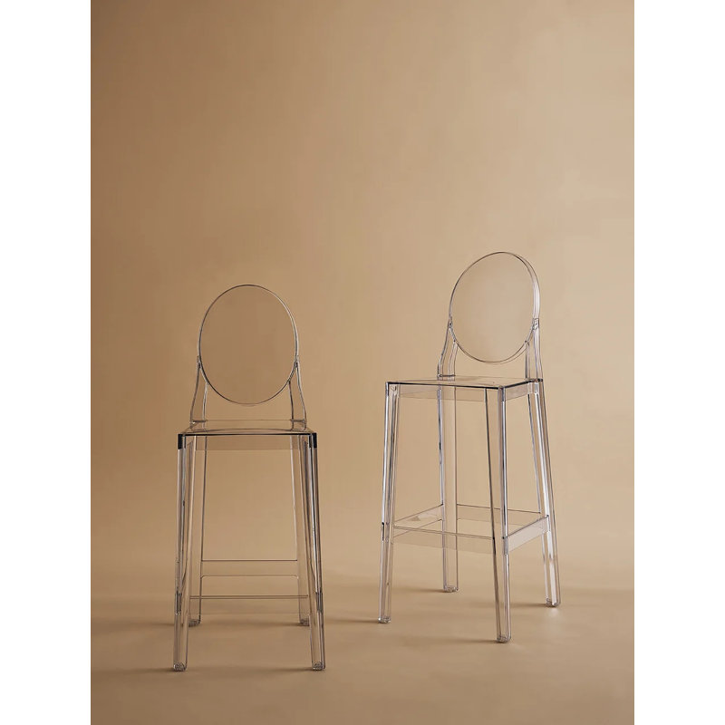 One More Outdoor Bar Stool, 65 cm, Crystal
