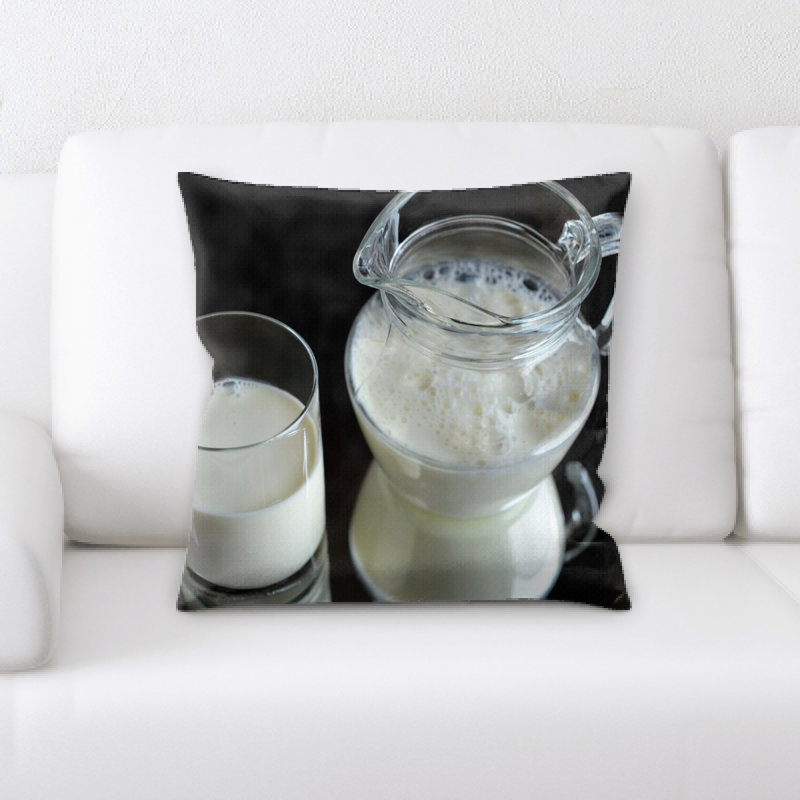 Coussin décoratif en lait