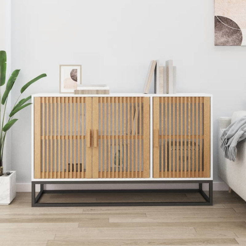 Lynis 105cm Sideboard, High Gloss White
