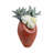 Decorative Abstract Table Vase for Home Decor - Modern Flower Vase for Shelf Styling, Tabletop Entryway, and Living Room Decor - Red-621575444