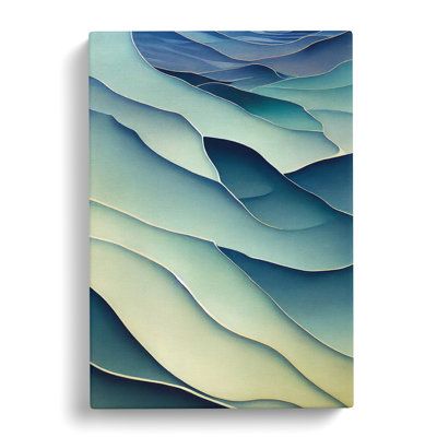 Seascape Painting Abstract Vol.3 - Wrapped Canvas
