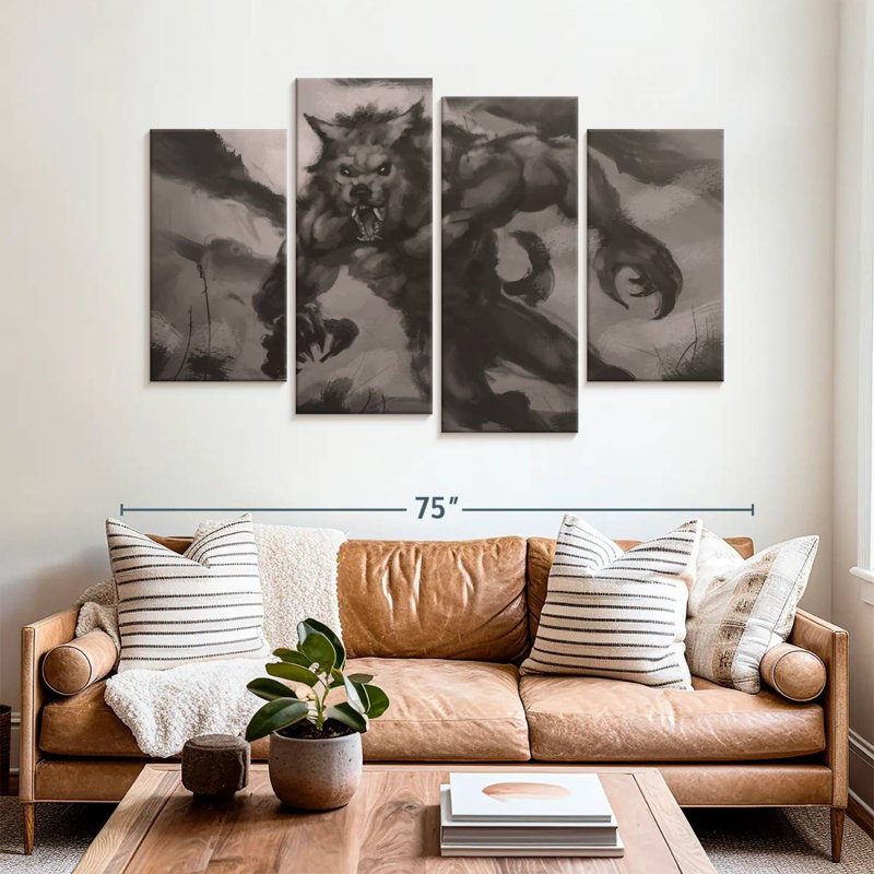 Kelan Werewolf, 42" H x 68" W
