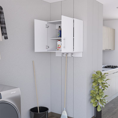 Armoire de rangement murale, Alikuri, blanc, largeur x 26,3