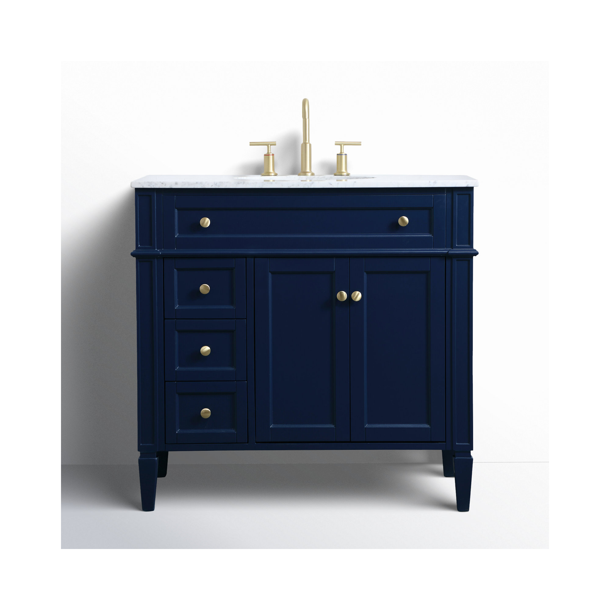 Rivers 36'' Single Bathroom Vanity, Blue