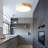 Metal and Wood LED Flush Mount Ceiling Light 6500K White-1798970194-1803618907