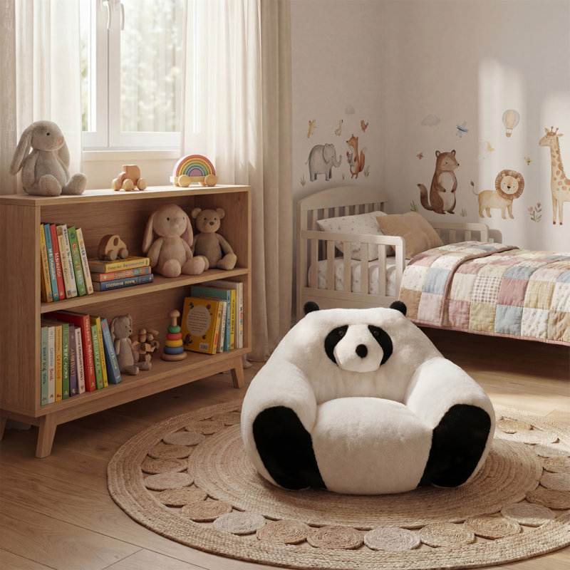 Panda-shaped beanbag chair